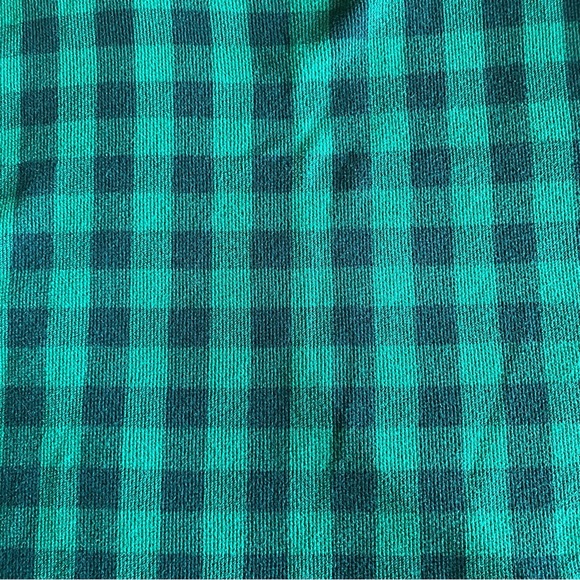 Victoria's Secret Large Green & Black Buffalo Plaid Sleepshirt Thermal Nightgown - Picture 6 of 7